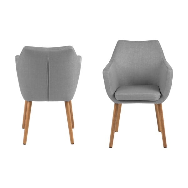 Světle šedé křeslo Actona Nora-image-4