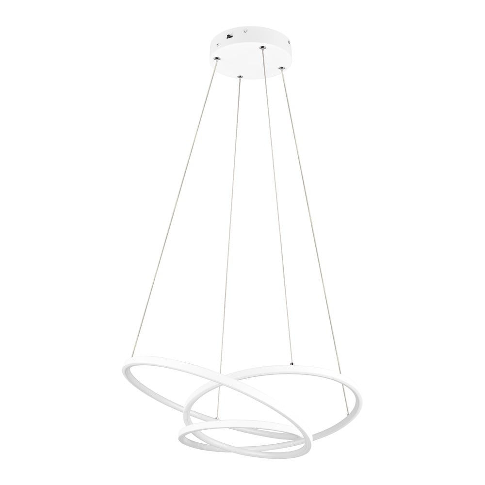 Bílé LED stmívatelné závěsné svítidlo Darvin – Trio