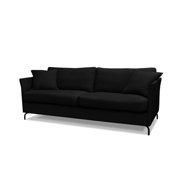 Černá trojmístná pohovka Windsor  & Co. Sofas Saturne-image-3