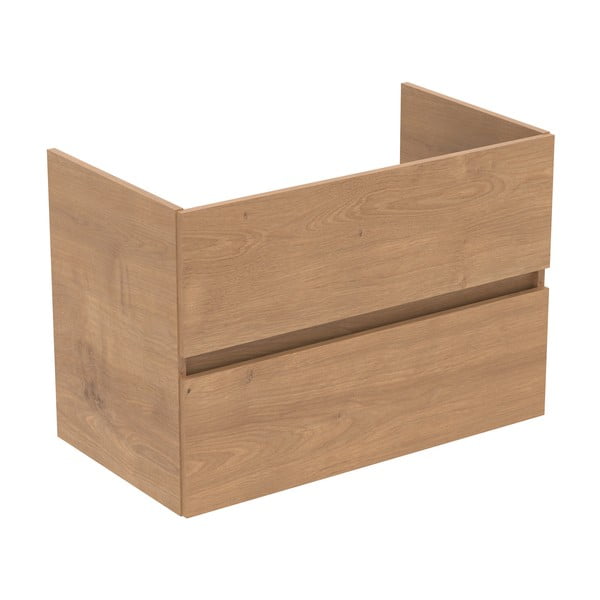 Závěsná skříňka pod umyvadlo v dekoru dubu v přírodní barvě 80x55 cm Eurovit+ – Ideal Standard-image-2