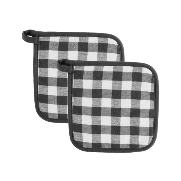 Bavlněné chňapky v sadě 2 ks Gingham – Tiseco Home Studio