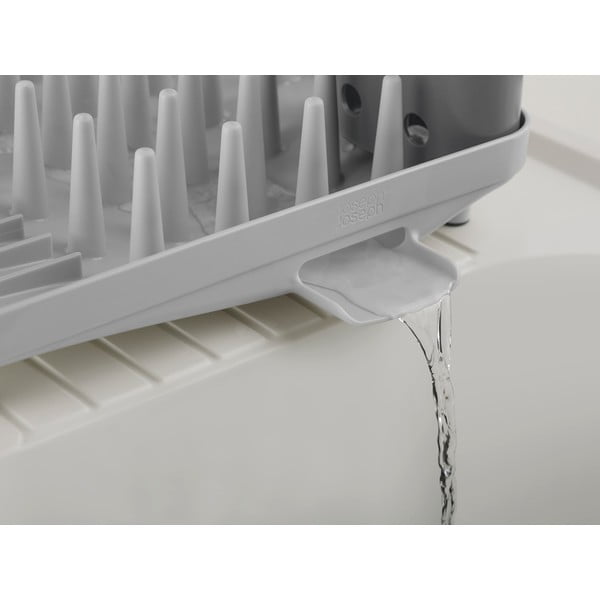 Světle šedý plastový odkapávač 33,5x31,5 cm Duo – Joseph Joseph-image-1