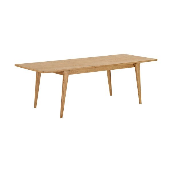 Rozkládací jídelní stůl s přídavnou deskou v dekoru dubu 90x180 cm Darwin – House Nordic-image-3