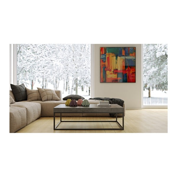 Konferenční stolek v dekoru betonu TemaHome Petra Low-image-2