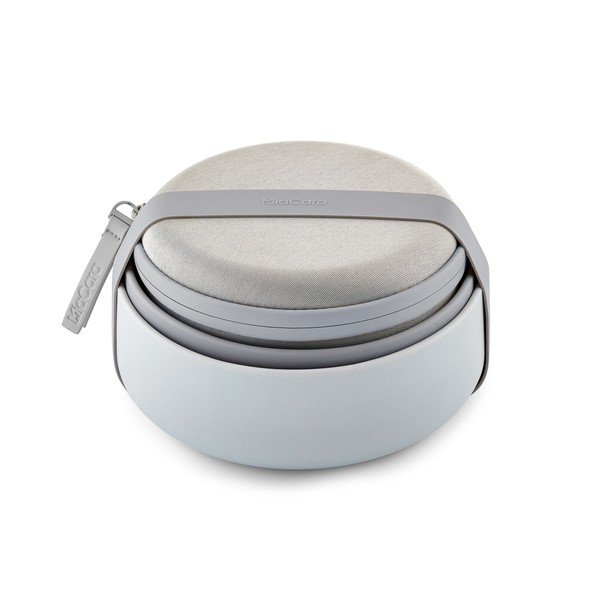 Silikonová cestovní sada misek pro psa ø 19 cm Bento Concrete/Slate – MiaCara-image-2