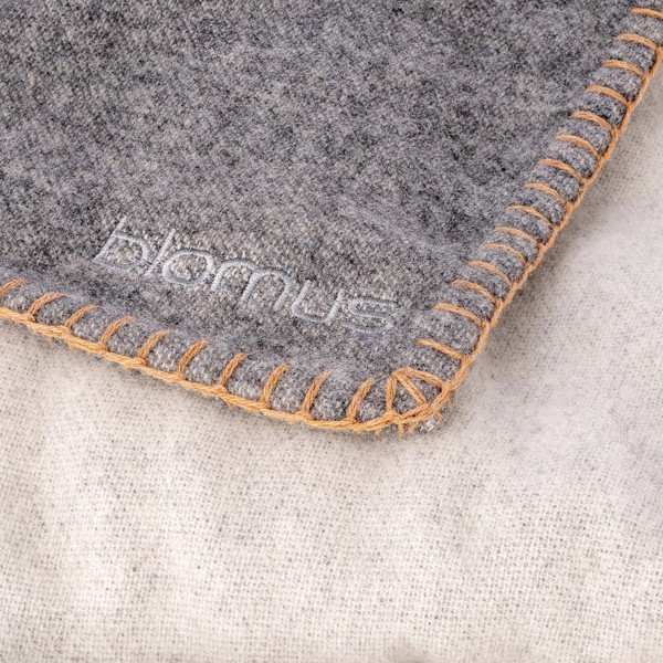 Šedá deka s příměsí vlny 145x200 cm Ahwi – Blomus-image-2