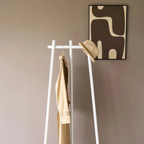 Bílý kovový věšák 43x153,5 cm Tower Tri-Post – YAMAZAKI-image-4