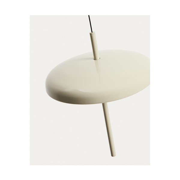 Světle šedé LED stmívatelné závěsné svítidlo s kovovým stínidlem Porte – Kave Home-image-2