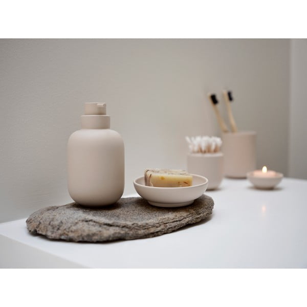 Béžový kameninový dávkovač mýdla 300 ml Sensu – Zone-image-1