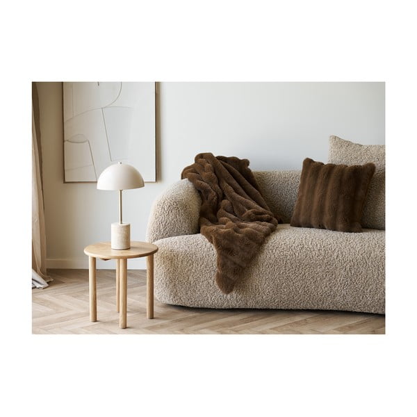 Kulatý odkládací stolek z dubového dřeva ø 40 cm Jena – House Nordic-image-4