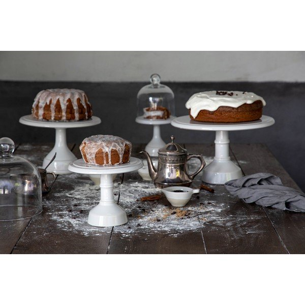 Bílý kameninový stojan na dort Casafina Cook & Host, 16 x 14 cm-image-1