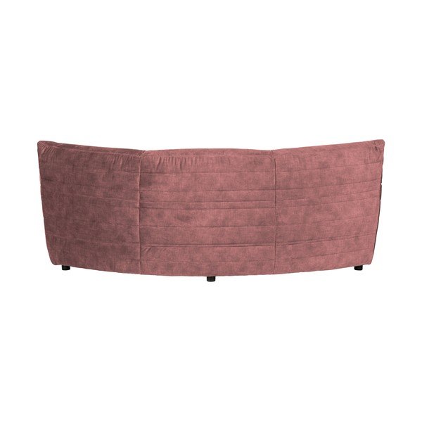 Světle růžová sametová variabilní rohová pohovka Bag – WOOOD-image-3