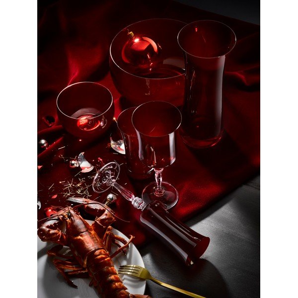 Sada 6 červených válcových sklenic Crystalex Extravagance, 380 ml-image-3