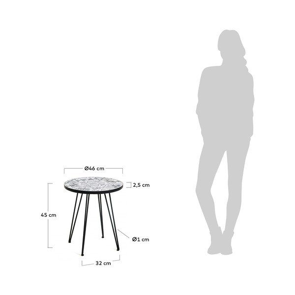 Odkládací stolek La Forma Oswalda, ø 46 cm-image-2