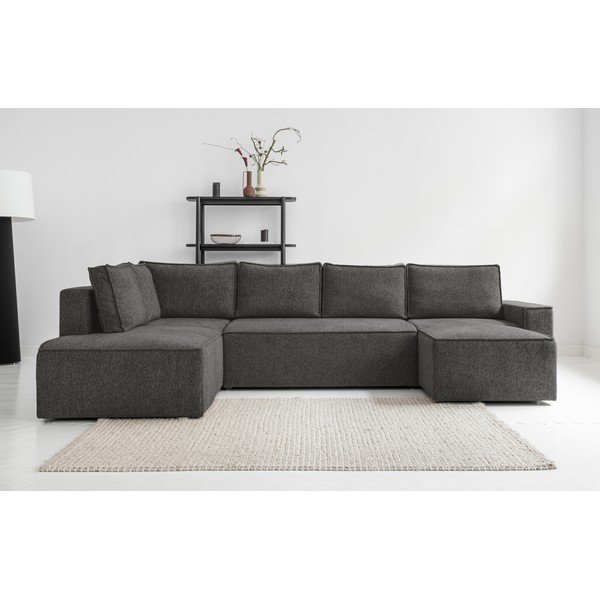 Antracitová rozkládací rohová pohovka (levý roh) Brave Dave – Miuform-image-1