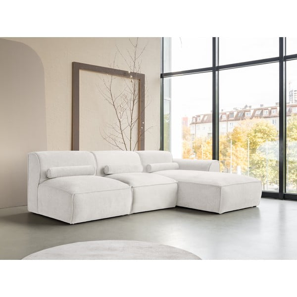 Bílá rohová pohovka (pravý roh) Flex Felix – Miuform-image-3