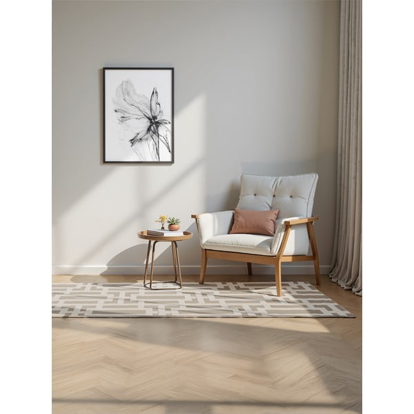 Šedo-krémový běhoun 80x240 cm Perles Onyx – Elle Decoration-image-1