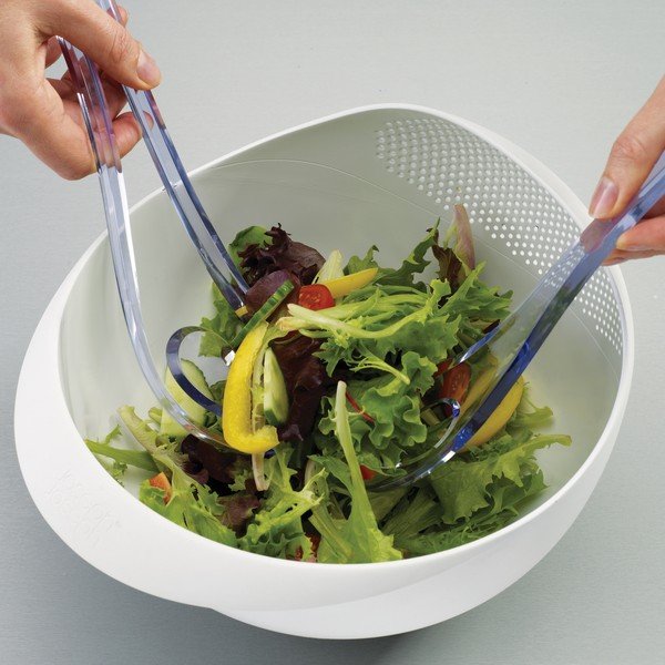 Zelená mísa s cedníkem Joseph Joseph Prep&Serve, délka 29 cm-image-3