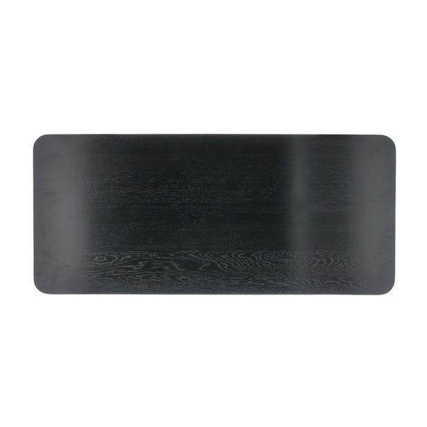 Černý konzolový stolek z dubového dřeva 100x44.5 cm Bast - Villa Collection-image-2