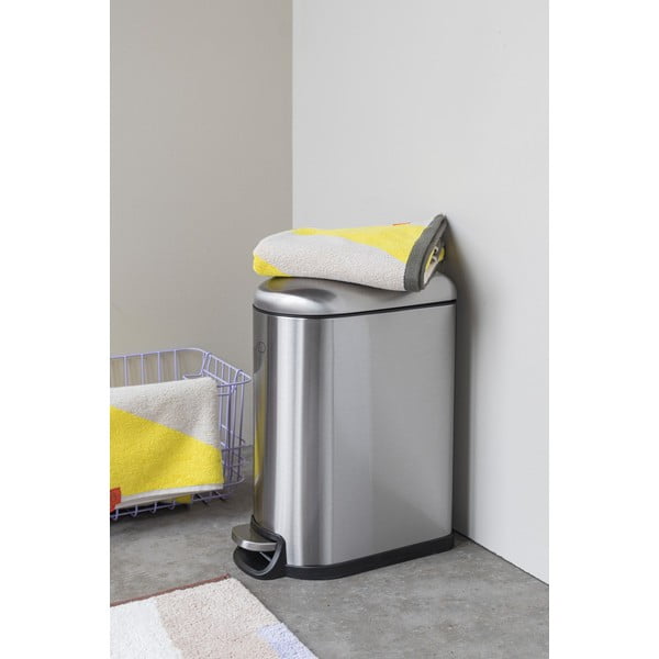 Nášlapný odpadkový koš z nerezové oceli ve stříbrné barvě 10 l Wather – Mette Ditmer Denmark-image-3