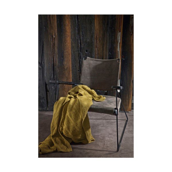 Žlutý přehoz De Eekhoorn Double, 130 x 170 cm-image-1