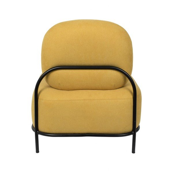 Žluté křeslo White Label Polly-image-4