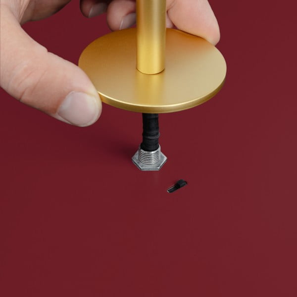 Červené kovové LED stmívatelné závěsné svítidlo s kovovým stínidlem ø 31 cm Asteria Plus – UMAGE-image-3