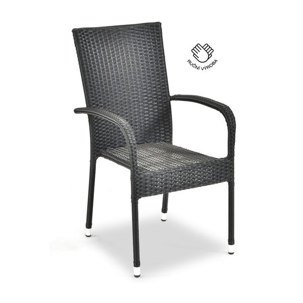 Černá zahradní židle z umělého ratanu Bonami Essentials Paris-image-2