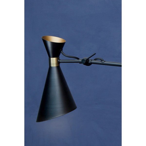 Černé/ve zlaté barvě kovové závěsné svítidlo s kovovým stínidlem Linox – Premier Housewares-image-2