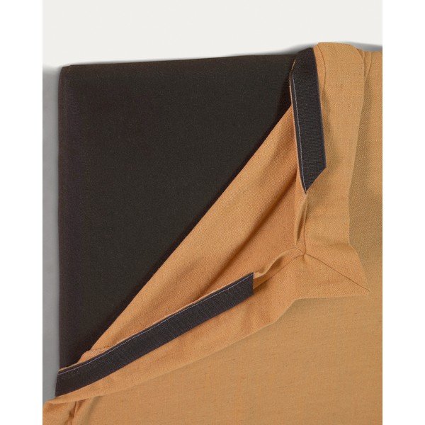 Čalouněné čelo postele v hořčicové barvě 206x106 cm Tanit – Kave Home-image-4