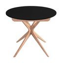 Kulatý rozkládací jídelní stůl s přídavnou deskou ø 90 cm Jubi – Ragaba