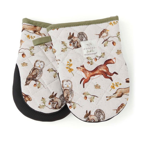 Bavlněné kuchyňské rukavice v sadě 2 ks Forest Fable – Cooksmart ®