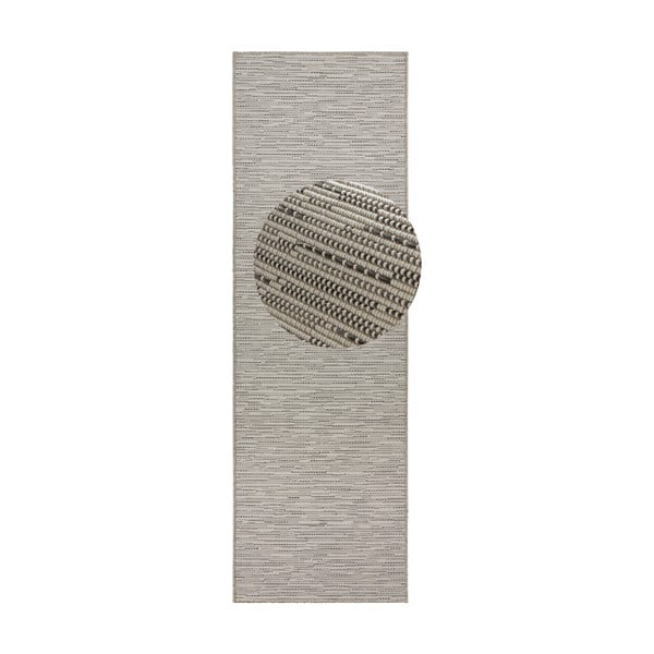 Šedý běhoun BT Carpet Nature, 80 x 450 cm