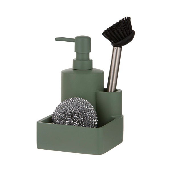 Šalvějově zelený polyresinový stojan na mycí prostředky Essentials – Ladelle