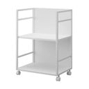 Bílý kovový pojízdný regál 42x60 cm Tower – YAMAZAKI