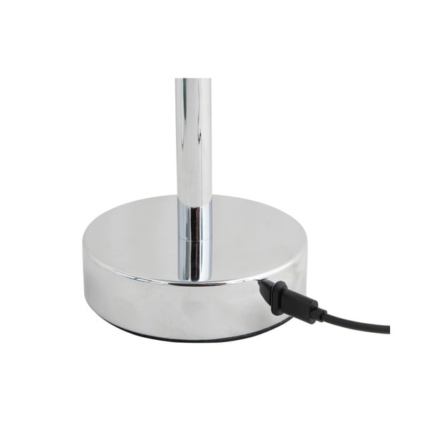 LED stolní lampa ve stříbrné barvě s kovovým stínidlem (výška 24,5 cm) James – Leitmotiv-image-3