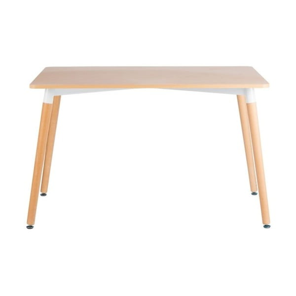 Jídelní stůl s nohami z bukového dřeva Diamond Natural, 120 x 80 cm