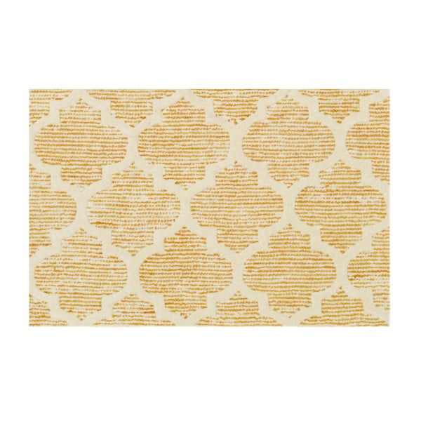 Ručně tuftovaný žlutý koberec Bakero Diamond, 183 x 122 cm-image-2