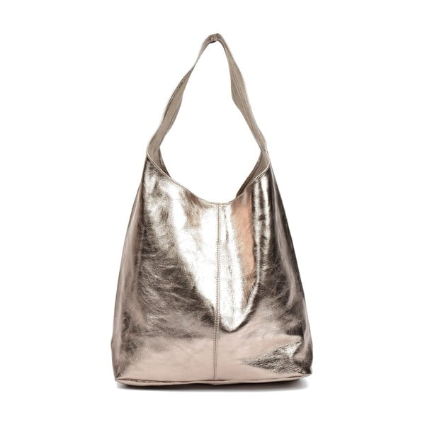 Zlatá kožená kabelka Sofia Cardoni Lucia-image-1