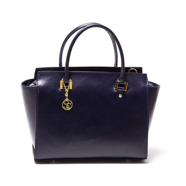 Kožená kabelka Isabella Rhea 3017 Blue