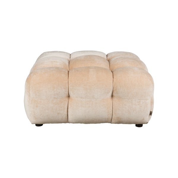 Béžová sametová modulární podnožka Hackman – Dutchbone