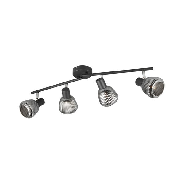 Černé bodové svítidlo ø 10 cm Tarifa – Trio
