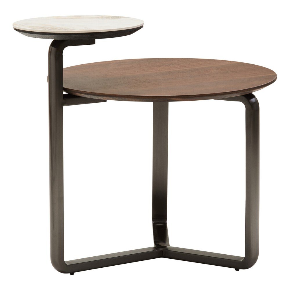 Produktové foto Hnědý kulatý konferenční stolek z eukalyptového dřeva 55x67 cm Imperia – Premier Housewares