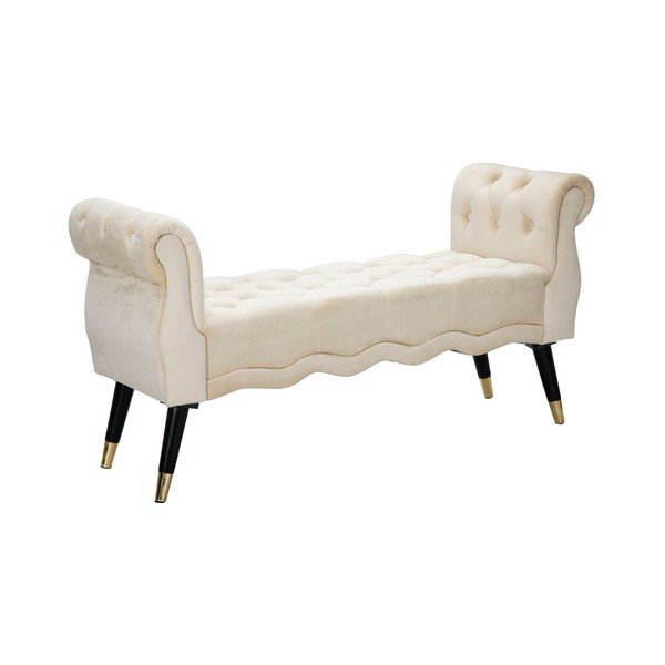 Krémová sametová lavice Paris – Mauro Ferretti-image-2