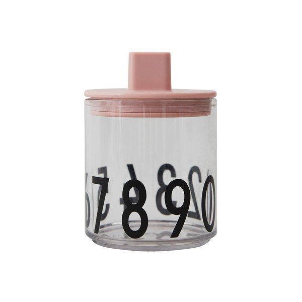 Růžové víčko pro dětský hrnek Design Letters, ø 7 cm-image-3