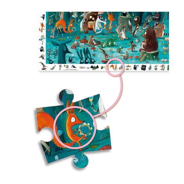 Dětské puzzle Djeco Observation Lesní Orchestr-image-3