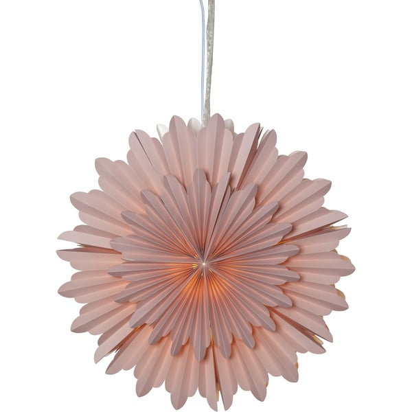 Růžová vánoční světelná dekorace ø 50 cm Crystal - Star Trading-image-2