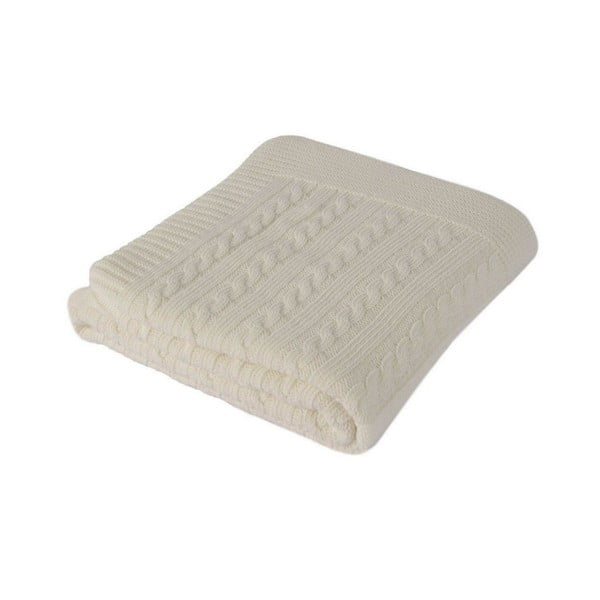 Krémově bílá dětská deka s příměsí bavlny Homemania Decor Lexie, 90 x 90 cm