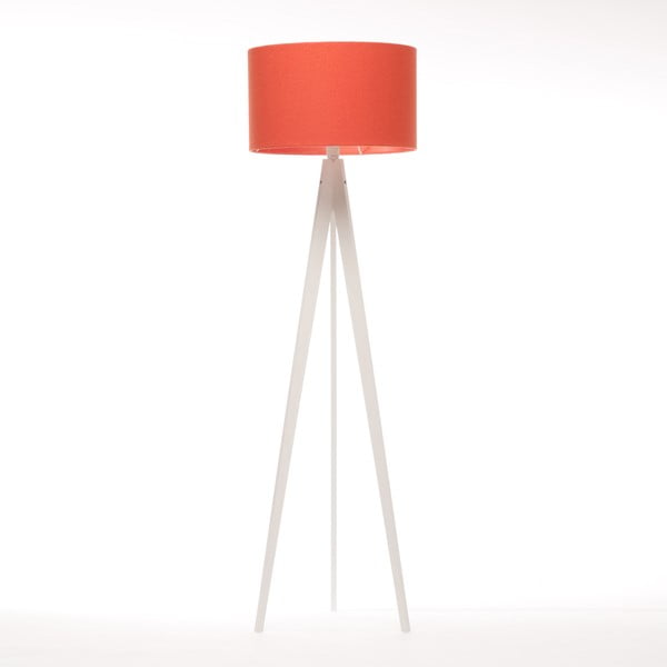 Stojací lampa Artist Red Felt/White Birch, 125x42 cm