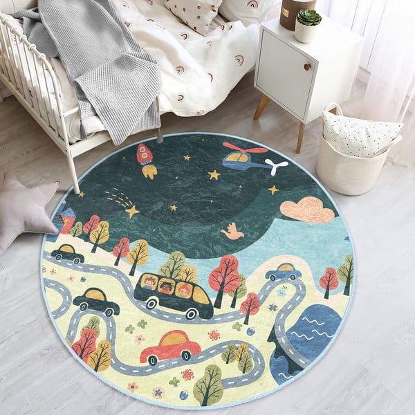 Dětský koberec ø 120 cm Comfort – Mila Home-image-1